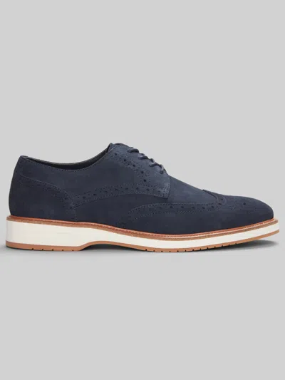 Joseph Abboud Hybrid Wingtip Oxfords In Blue