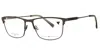 Joseph Abboud Ja4105 Metal Rectangular Eyeglasses In Black