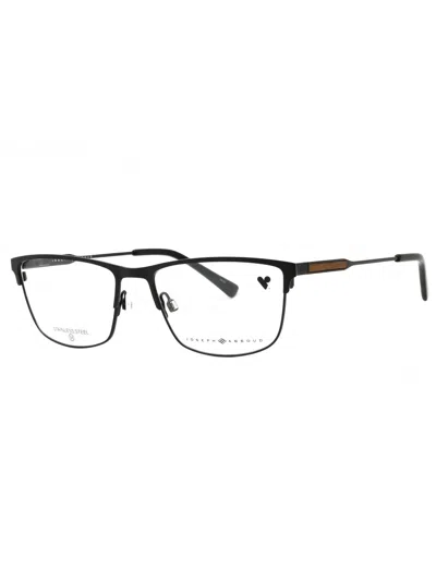 Joseph Abboud Ja4105 Eyeglasses In 033 - Gunmetal/clear Demo Lens