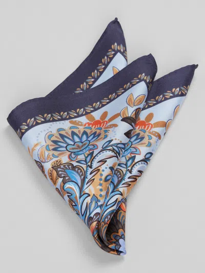 Joseph Abboud Kaleidoscope Medallion Pocket Square In Multi