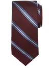 Joseph Abboud Maglia Diagonal Stripe Tie Burgundy - Size: One Size