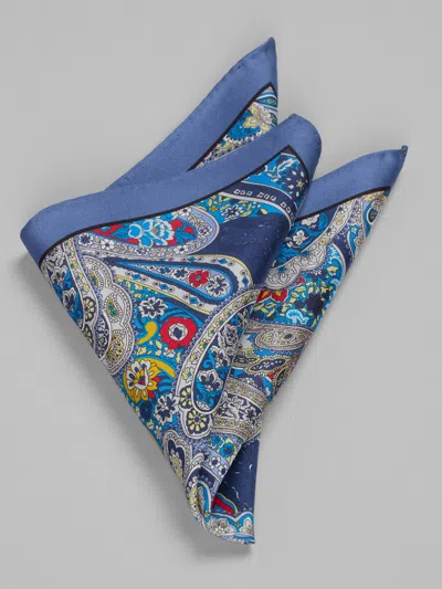 Joseph Abboud Masterful Paisley Pocket Square In Gold