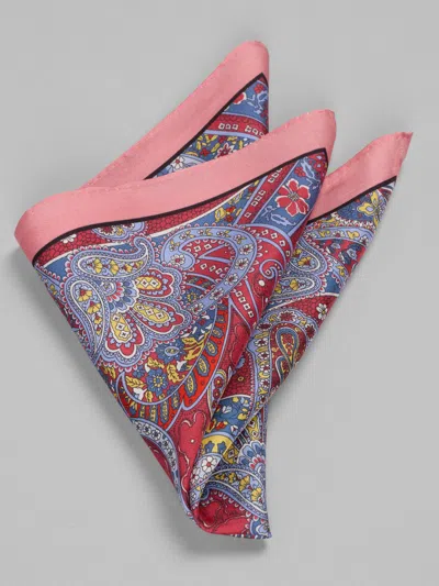 Joseph Abboud Masterful Paisley Pocket Square In Gold