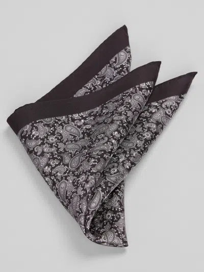 Joseph Abboud Mini Paisley Pine Silk Pocket Square