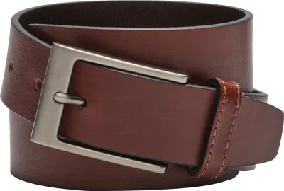 Joseph Abboud Minimalist Leather Belt Cognac - Size: 36 Waist