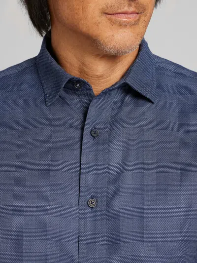 Joseph Abboud Modern Fit Button Up Shirt In Blue
