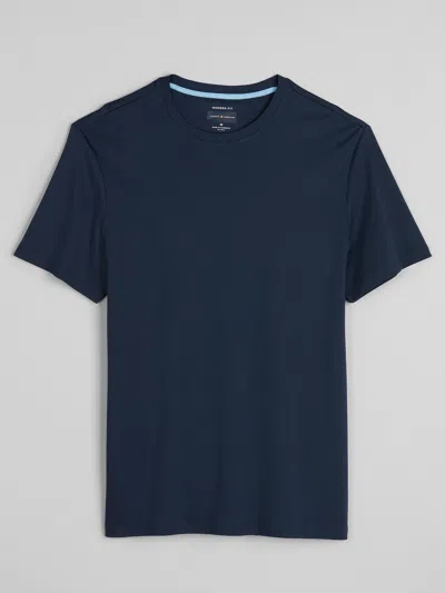 Joseph Abboud Big & Tall Men's Modern Fit Crewneck Tee In Blue