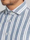 Joseph Abboud Modern Fit Linen Blend Button Up Shirt In Multi