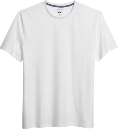 Joseph Abboud Modern Fit Luxe Cotton Crewneck Tee In White