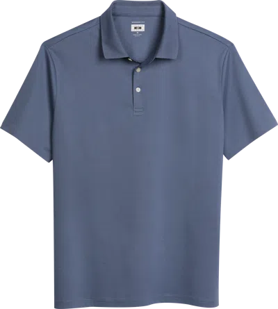 Joseph Abboud Big & Tall Men's Modern Fit Luxe Cotton Polo In Blue