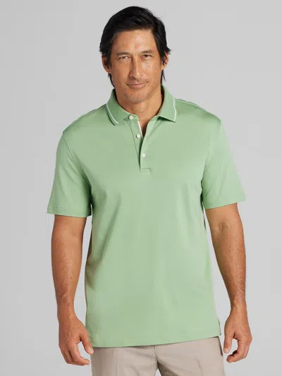 Joseph Abboud Modern Fit Luxe Cotton Polo In Green