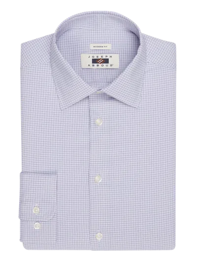 Joseph Abboud Modern Fit Mini Check Performance Dress Shirt In Blue
