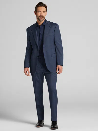 Joseph Abboud Modern Fit Plaid Men's Suit In Blue