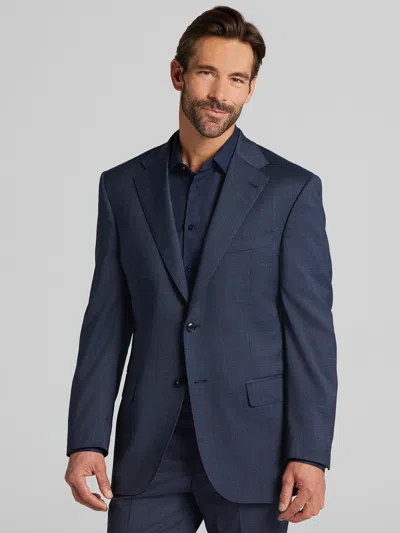 Joseph Abboud Modern Fit Plaid Men's Suit Jacket In Blue