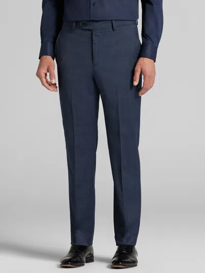 Joseph Abboud Modern Fit Plaid Men's Suit Pants In Blue