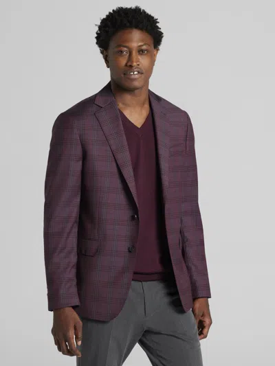 Joseph Abboud Modern Fit Plaid Sport Coat In Brown