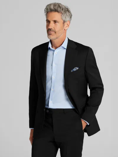 Joseph Abboud Modern Fit Solid Men's Suit Jacket In Black