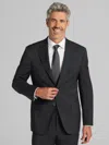 Joseph Abboud Modern Fit Solid Men's Suit Jacket Charcoal In Black