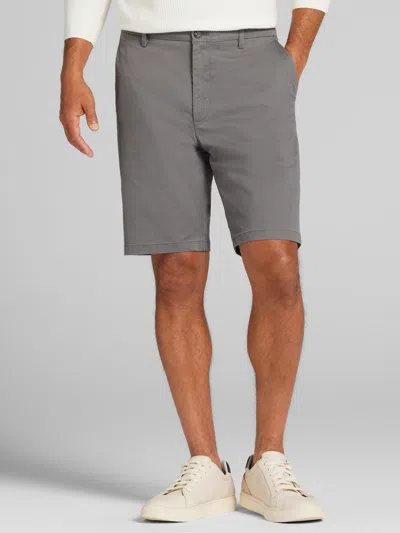 Joseph Abboud Modern Fit Stretch Chino Shorts In Gray