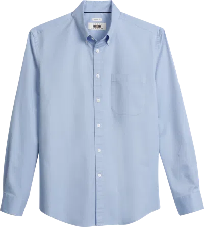 Joseph Abboud Modern Fit Twill Button Up Shirt In Blue