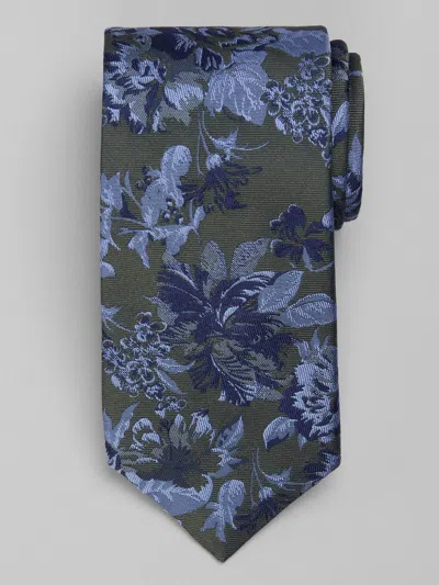 Joseph Abboud Multi Floral Tie In Green