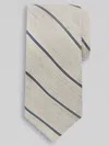 Joseph Abboud Narrow Classic Stripe Linen Blend Tie