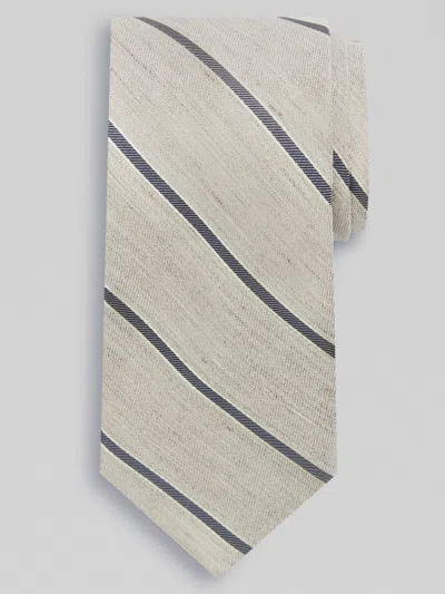 Joseph Abboud Narrow Classic Stripe Linen Blend Tie