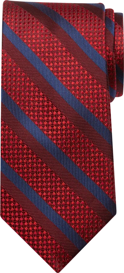 Joseph Abboud Narrow Diagonal Stripe Silk Tie