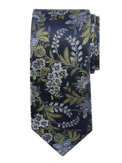 Joseph Abboud Narrow Fantasia Floral Tie In Green