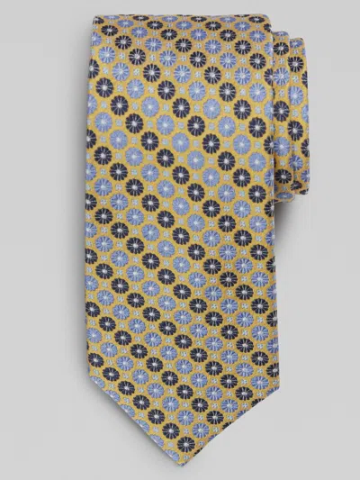 Joseph Abboud Narrow Floral Stripe In Yellow