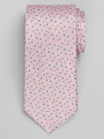 Joseph Abboud Narrow Micro Floral Tie In Brown