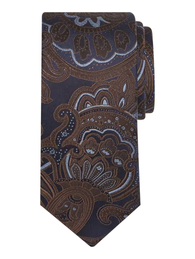 Joseph Abboud Narrow Paisley Tie In Brown