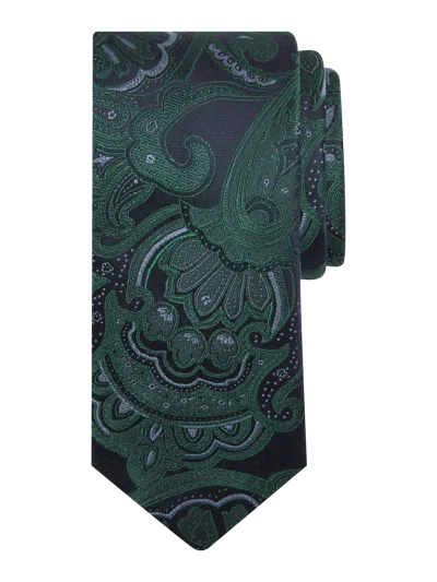 Joseph Abboud Narrow Paisley Tie In Green