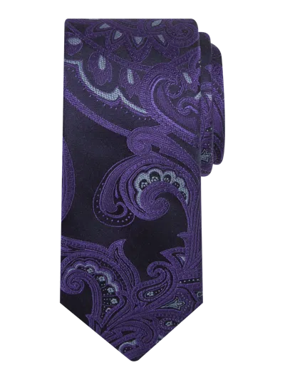 Joseph Abboud Narrow Paisley Tie In Purple