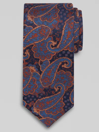 Joseph Abboud Narrow Piscean Paisley Tie In Brown