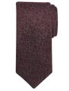 Joseph Abboud Narrow Textural Vines Tie Burgundy - Size: One Size In Red