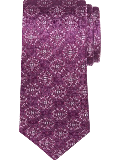 Joseph Abboud Narrow Tonal Medallion Tie