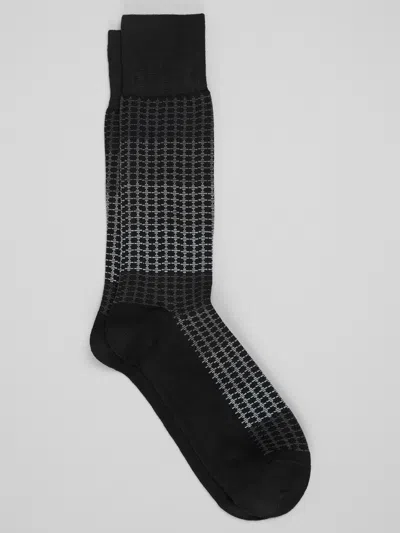 Joseph Abboud Ombre Geo Socks, 1-pair In Black