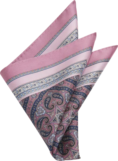 Joseph Abboud Paisley Silk Pocket Square