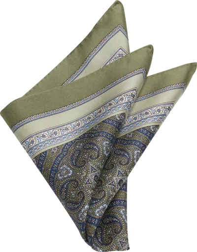 Joseph Abboud Paisley Silk Pocket Square