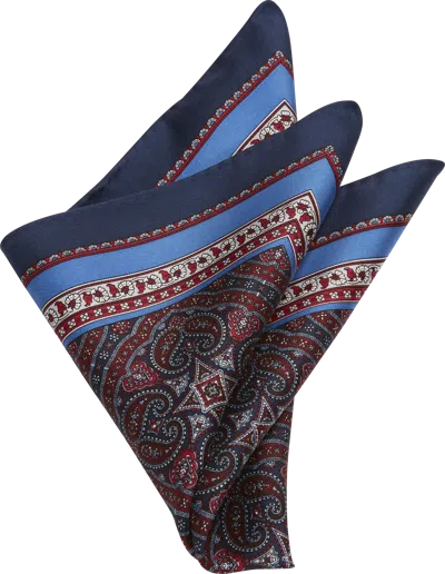 Joseph Abboud Paisley Silk Pocket Square