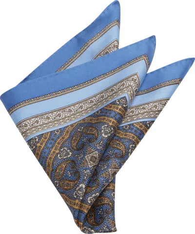 Joseph Abboud Paisley Silk Pocket Square
