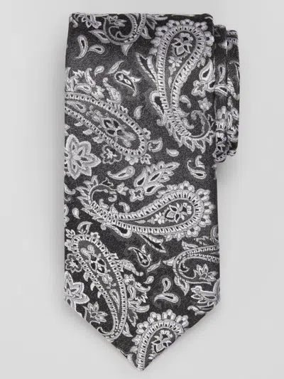 Joseph Abboud Paisley Tie In Black