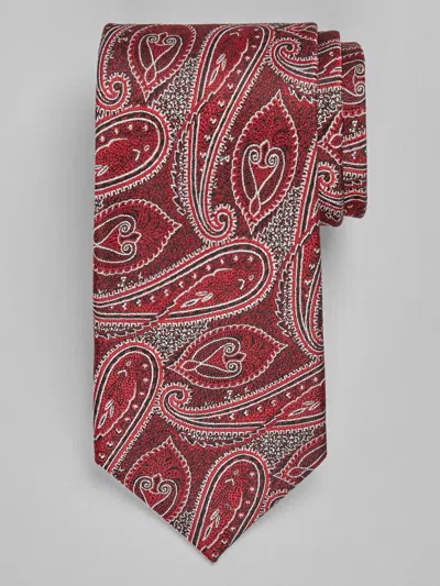 Joseph Abboud Paisley Tie In Red