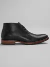 Joseph Abboud Pebbled Leather Chukka Boots In Blue