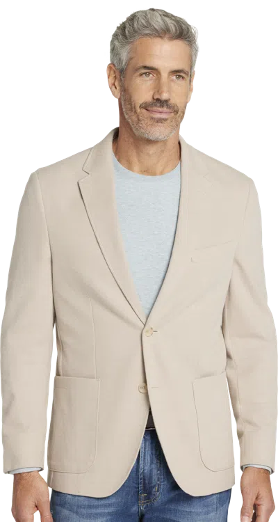 Joseph Abboud Pique Knit Blazer In Brown
