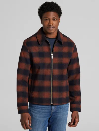 Joseph Abboud Plaid Ike Jacket In Blue
