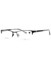 Joseph Abboud Premium Rectangular Eyeglasses For Men - Modern Metal Frame In Black