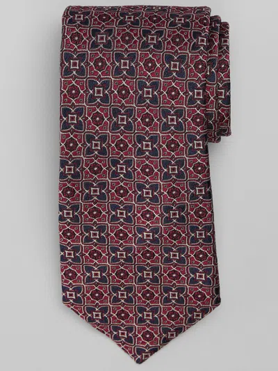 Joseph Abboud Quadrant Neat Tie In Red