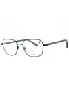Joseph Abboud Rectangular Metal Eyeglasses For Men - Model Ja4108 In Blue